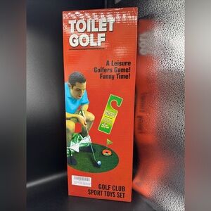 NEW Toilet Golf Game A Leisure Golfers Game! Fun Gag Gift Novelty